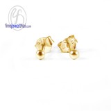 ต่างหูทองสีชมพู-ต่างหูพิ้งค์โกลด์-พิ้งค์โกลด์แท้-E1048PG